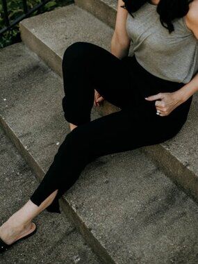 Ethically Made Breezy Cotton Summer Comfy Pants Black XL NWT
